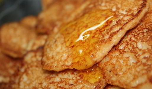 овсяные оладушки с яблочками