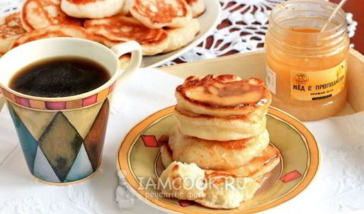 постные оладьи на дрожжах