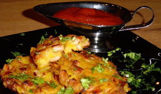 тыквенные оладьи солнышко