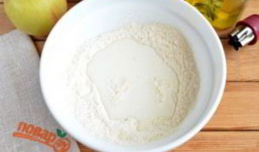 яблочные оладьи звездочки