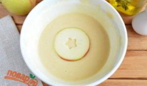 яблочные оладьи звездочки