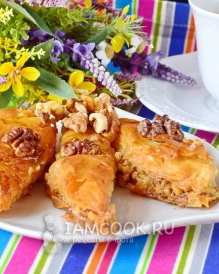 Рецепт пахлавы из теста фило