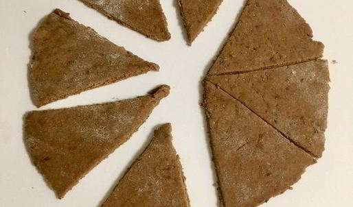 дважды малиновое печенье с персиком