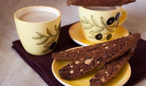 двойные шоколадные бискотти с имбирем