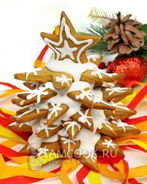 Елка из имбирного печенья