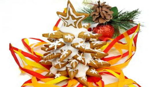 елка из имбирного печенья