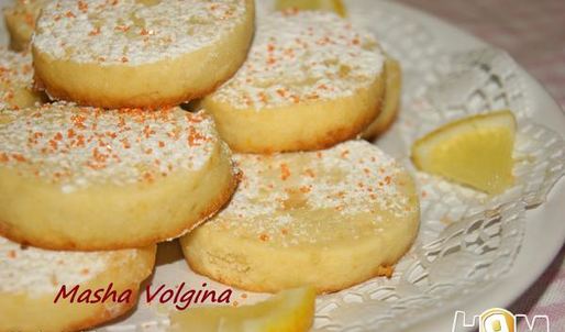 французское лимонное печенье