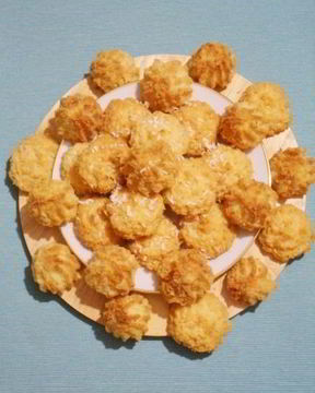 Кокосовое печенье с ананасом