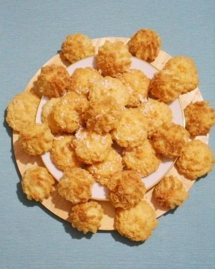 Рецепт кокосового печенья с ананасом