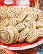 Новогоднее печенье Спиральки