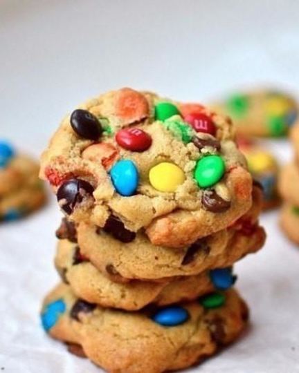 Рецепт овсяного печенья с m&ms