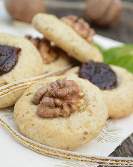 Рецепт печенья курабье с орехами