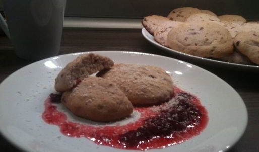 печенье с брусникой