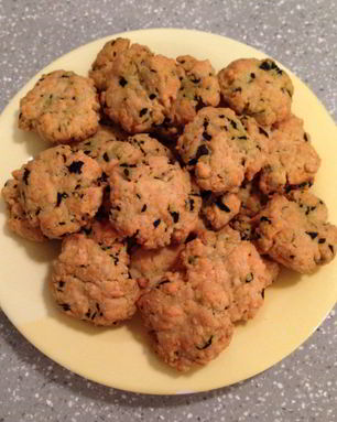 Печенье с сыром и базиликом