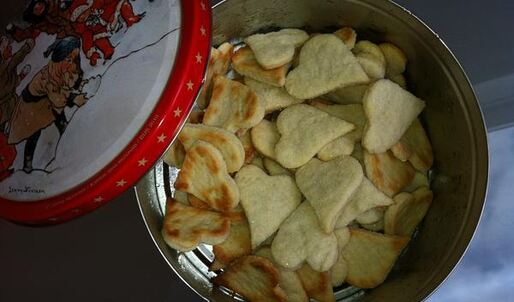 печенье сахарные сердечки