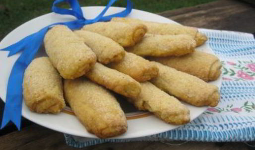 печенье творожные трубочки