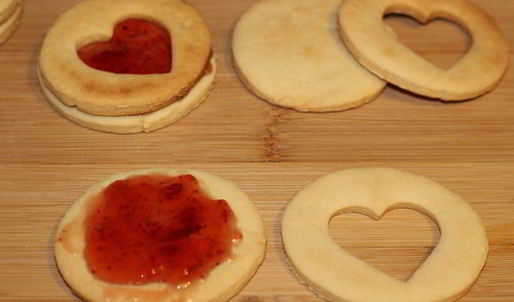 печенье валентинки