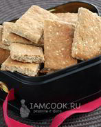 Полезные крекеры из цельнозерновой муки