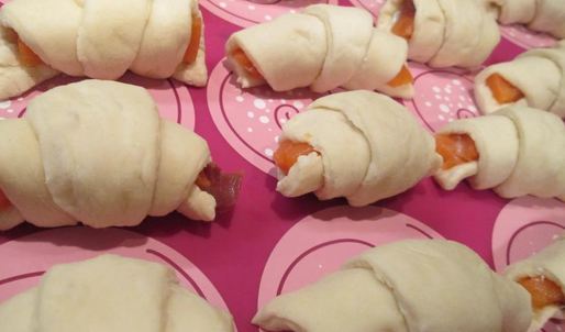 рогалики с лососем