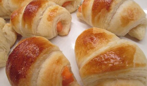 рогалики с лососем