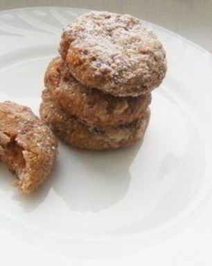 Ржаное печенье с курагой