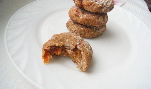 ржаное печенье с курагой