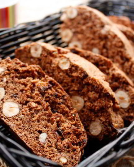 Рецепт шоколадных бискотти с фундуком