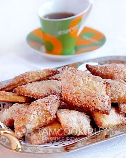 Рецепт слоеного печенья в сахаре