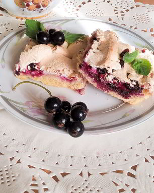 Смородиновое печенье с безе