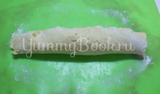 творожное печенье с безе и орехами