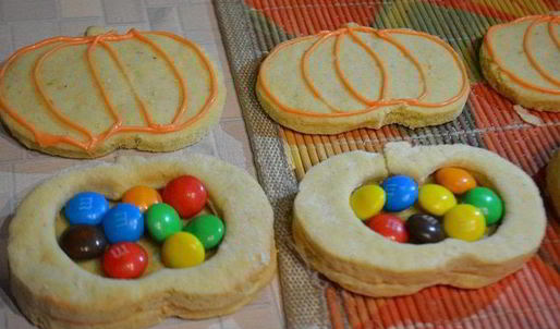 тыквенно-пряное печенье с сюрпризом