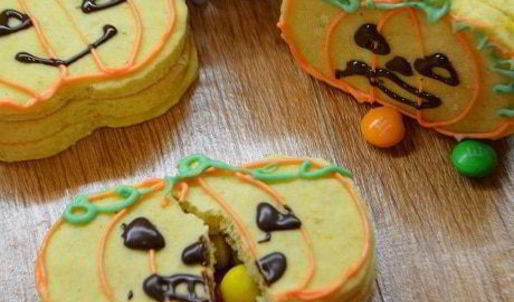 тыквенно-пряное печенье с сюрпризом