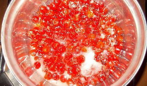 дрожжевой пирог с калиной и фундуком