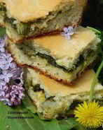 Дрожжевой пирог с щавелем