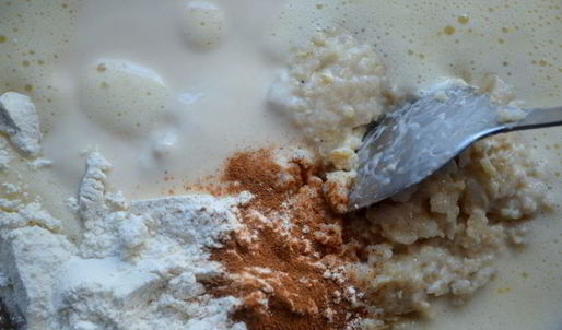 фруктовый пирог на овсяной каше