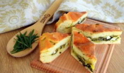 грузинский пирог с тархуном и сыром
