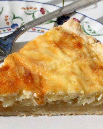 Рецепт касторкиного пирога с сыром и луком
