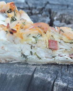 Киш с курицей