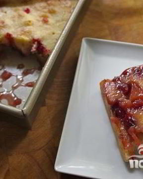 Клюквенно-яблочный пирог