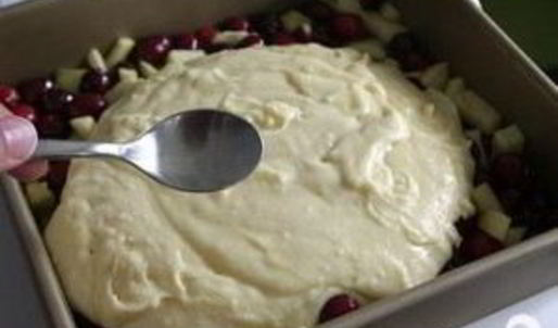 клюквенно-яблочный пирог