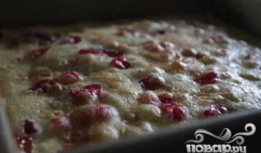 клюквенно-яблочный пирог