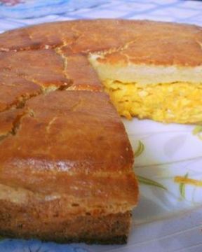 Морковно-сырный пирог