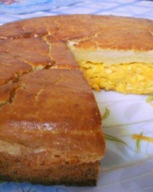 Морковно-сырный пирог