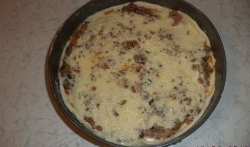 пирог с фаршем и оливками