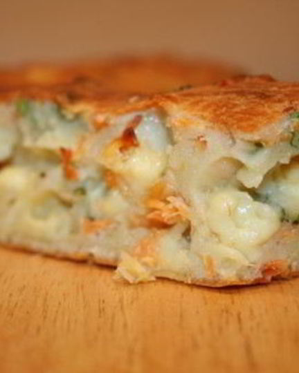 Рецепт пирога с горбушей и картошкой