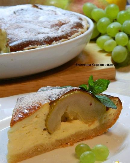 Рецепт пирога с грушами