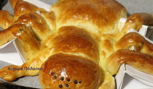 пирог с капустой паук