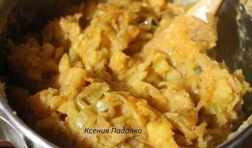 пирог с капустой паук