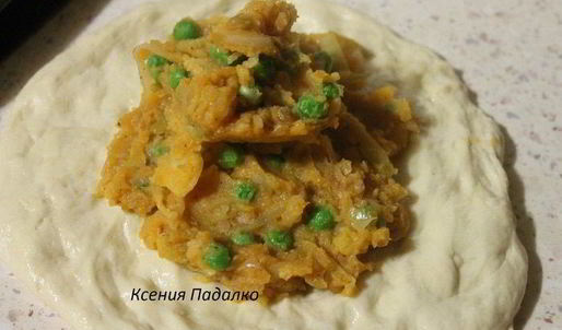 пирог с капустой паук