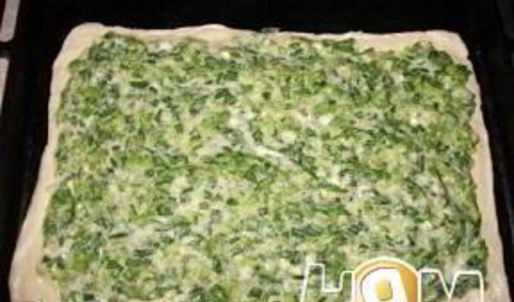 пирог с луком